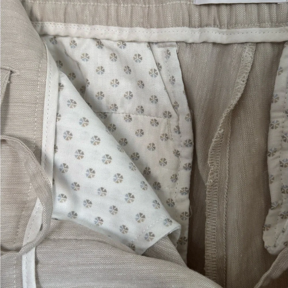 Porter & Ash Beige Linen & Cotton Men’s Pants Sz 30